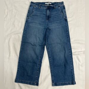 Ella Moss Wide Leg Crop Stretch Jeans